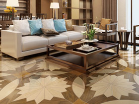 美丽枫木花纹 4个加州枫木地板效果图