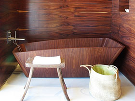 洗澡也是享受 10款木质浴缸设计