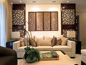 古典中式风 18张沙发背景墙效果图