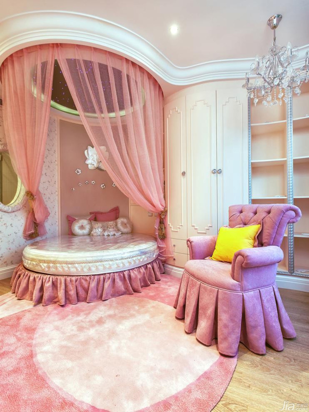 1992效果图现代轻奢卧室粉色|空间|家装设计|张美丽效果图 - 原创作品 - 站酷 (ZCOOL)