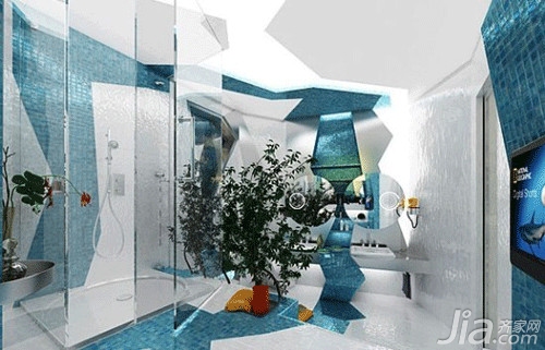 马赛克瓷砖效果图 打造多风格卫浴间
