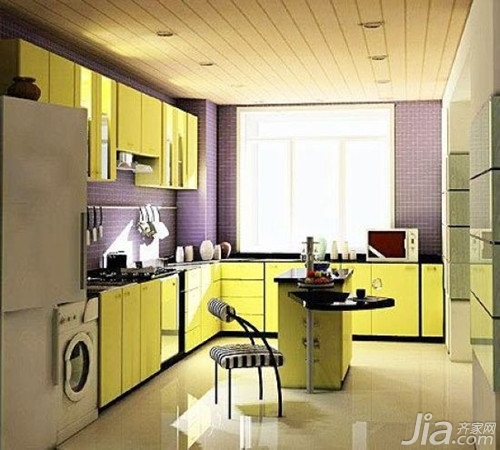 厨房地砖用什么颜色好 厨房地砖效果图欣赏_建
