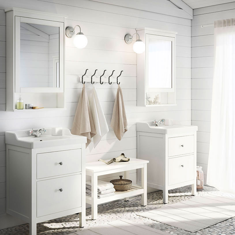 ,卫生间,白色,宜家风格,浴室柜