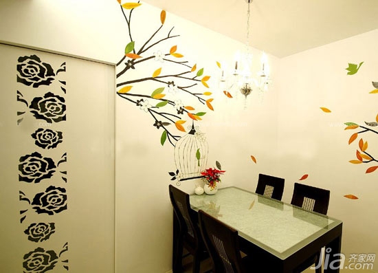 9款餐厅手绘墙 要的就是漂亮！