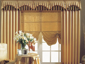 罗马杆安装窗帘方法