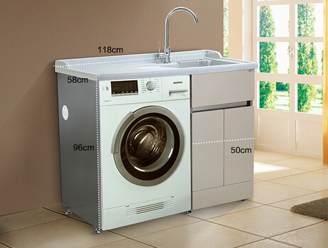 阳台滚筒洗衣机柜尺寸在多少？洗衣机摆放要注意什么？