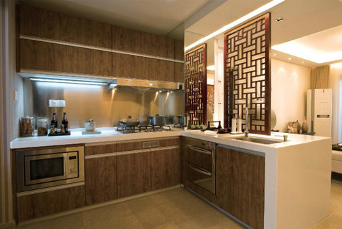 新中式厨房装修设计 让你的厨房更宽敞