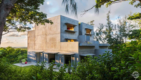 John Hix为加勒比海岛设计的自给自足的混凝土宾馆 (2)_调整大小