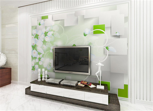 电视壁纸背景墙效果图  打造独具魅力的电视壁纸背景墙
