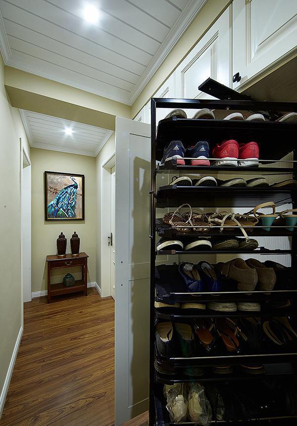 入住新家一个月了，110平美式总共花了9万，朋友都说旋转鞋柜很实用！