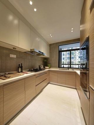 现代简约风格样板间装修厨房效果图