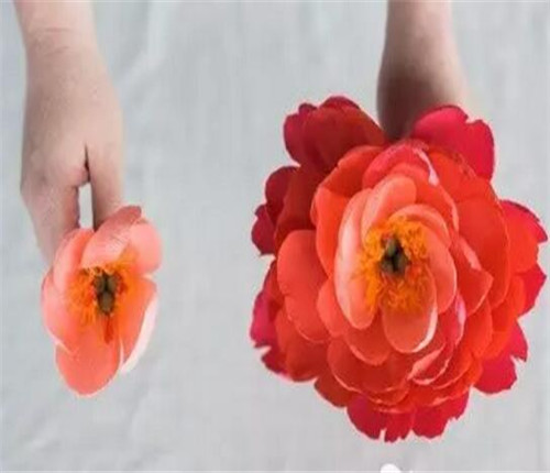 牡丹花纸花的折法图解 教你如何用纸折出漂亮