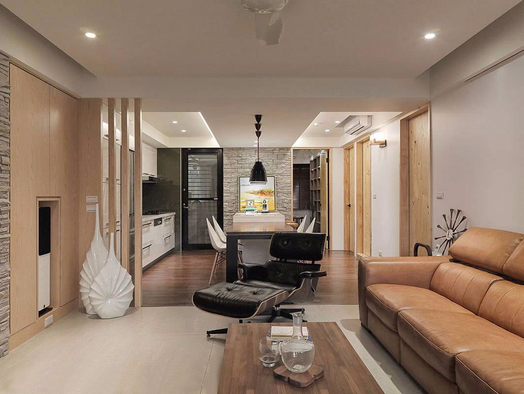 三居室装修,10-15万装修,100平米装修,客厅,现代简约风格,沙发
