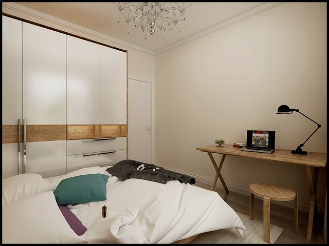  89㎡简约卧室装修效果图4/5