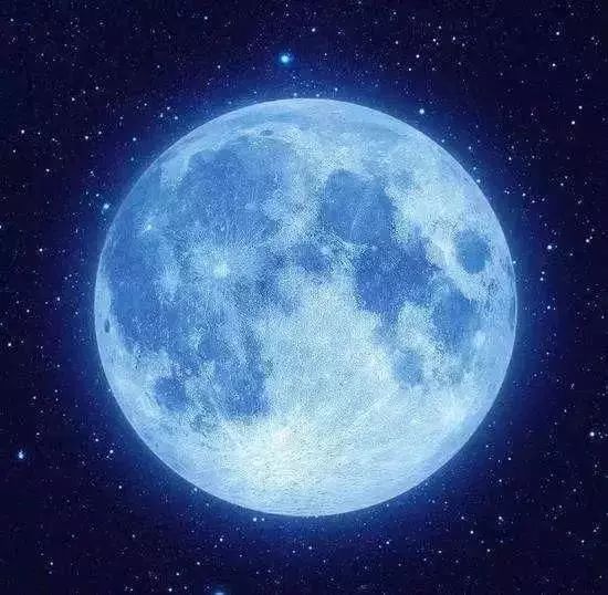 "蓝月亮",是指当一个季度中出现4次满月时,第3个满月才被称作蓝月亮.