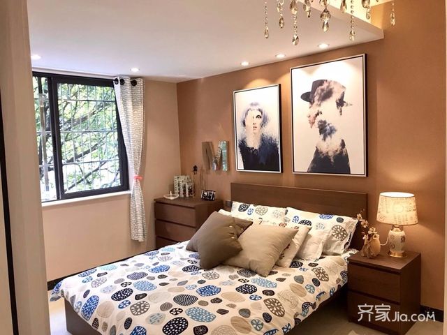 小户型简约风三居装修卧室搭配图5/8
