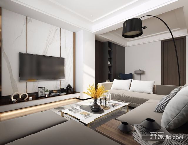 小户型现代简约二居装修钓鱼灯设计图11/11