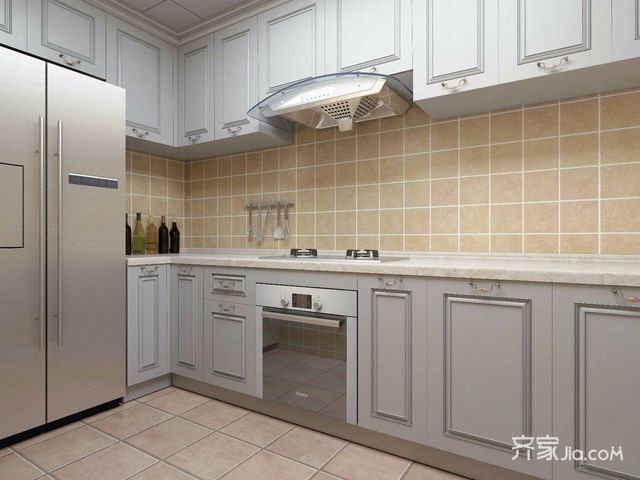 140㎡欧式风格四居装修橱柜设计图3/7