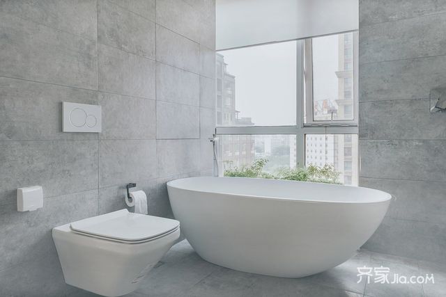 极简风格二居室卫生间装修效果图3/4
