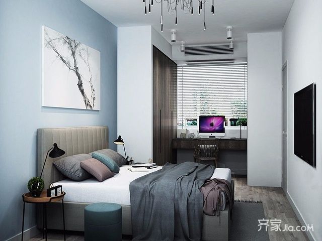 北欧混搭风格两居卧室装修搭配图8/9