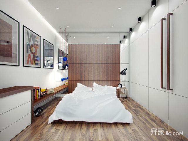 小户型一居公寓卧室装修效果图1/7