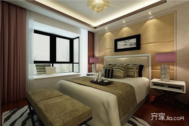 260平复式装修卧室效果图2/5