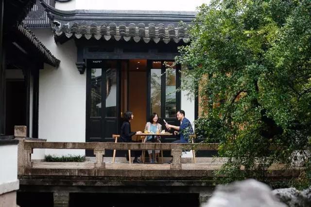 中式庭院别墅,白墙黛瓦,古香古色
