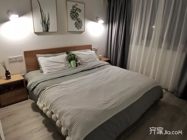 70m²宜家风格装修卧室布置图2/8