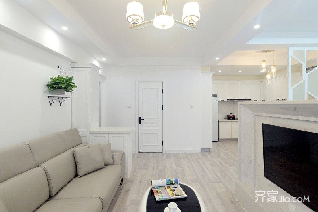 全屋因为采光不好,所以全屋以白色系为主.