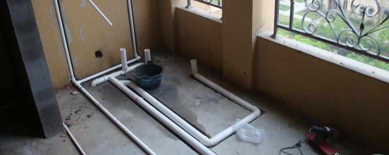 阳台怎么改洗衣机下水管道