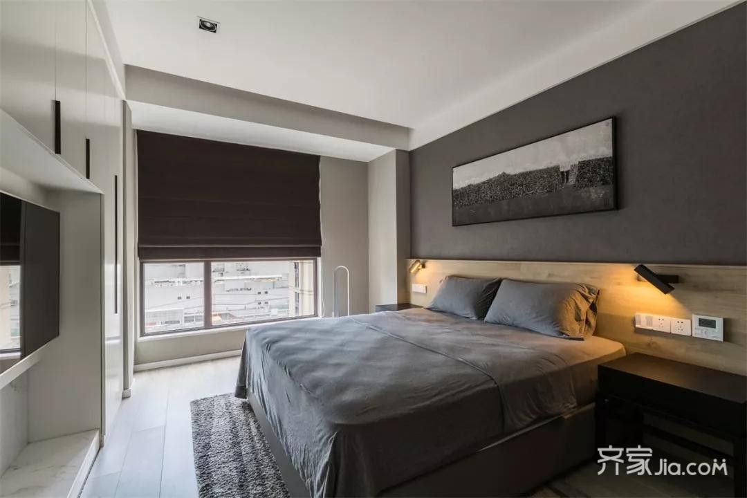 装修效果图_130㎡现代简约装修案例效果图-齐家典尚装修