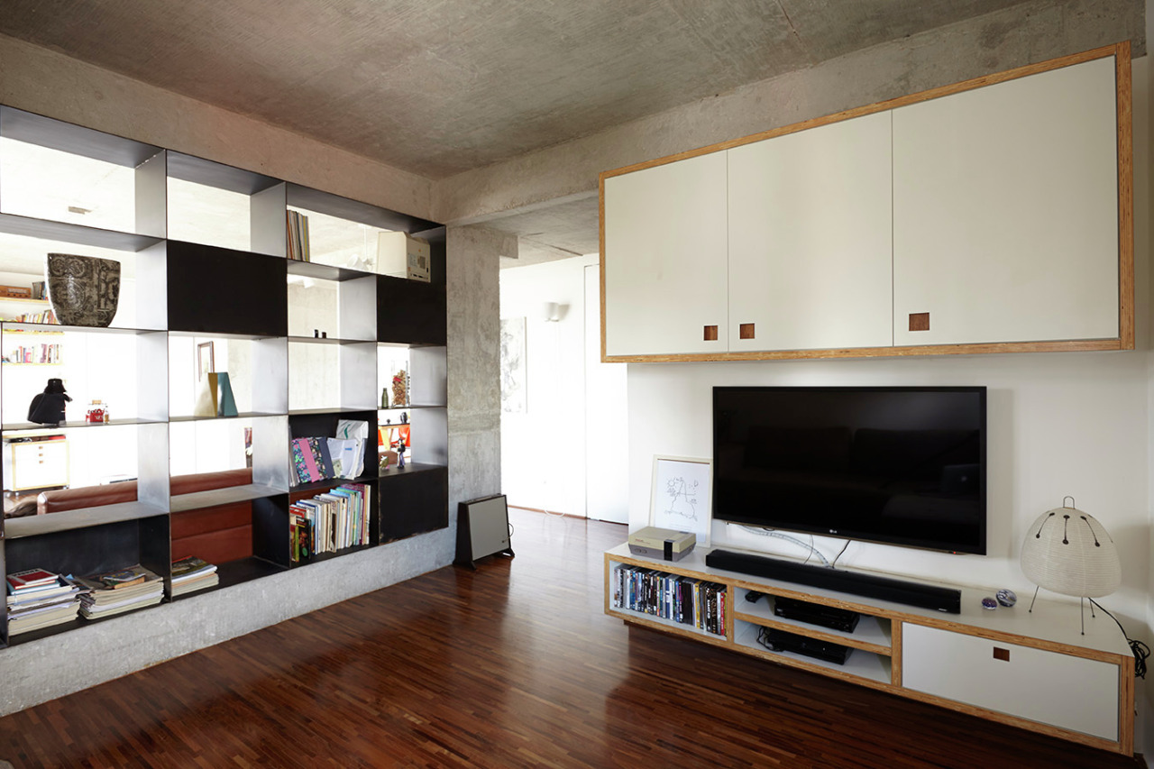 一居室装修,5-10万装修,60平米装修,客厅,电视柜,白色