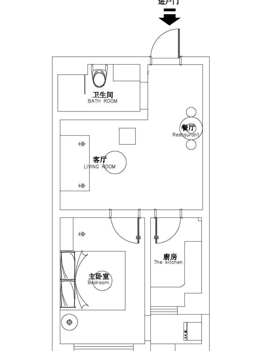 1万40平米北欧小户型/一房装修效果图,诗和远方装修图