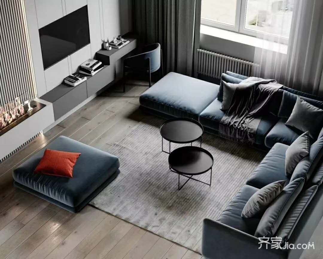 l型个性沙发,颜色搭配的恰到好处