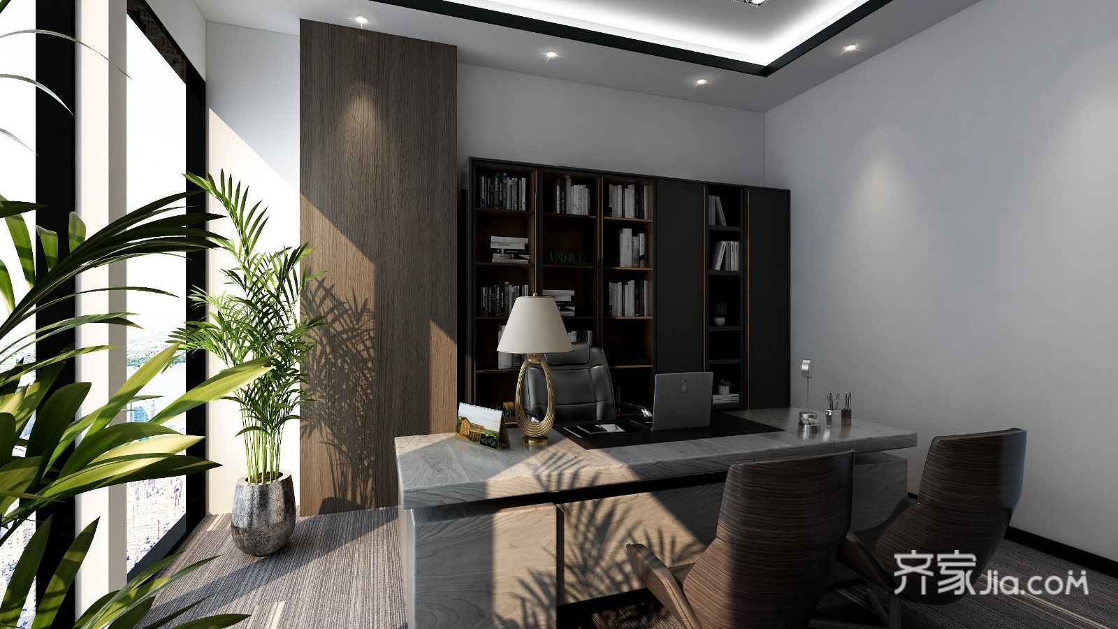 现代简约办公室装修,能达到简洁明快,宽敞舒适的效果.