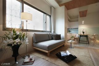 日式风格公寓浪漫沙发背景墙装修效果图