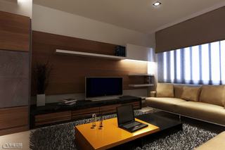 现代简约风格公寓稳重客厅装修图片