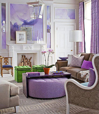 紫色控最爱 5款紫色浪漫客厅欣赏