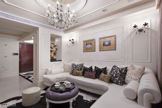 新古典风格公寓浪漫沙发背景墙设计