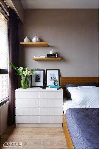 美式风格公寓简洁卧室背景墙设计