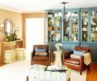 地中海风格舒适暖色调客厅改造