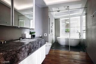 简约风格公寓温馨整体卫浴设计图