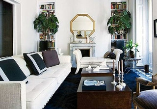 地中海风格简洁白色客厅设计