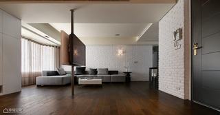 简约风格时尚沙发背景墙旧房改造设计图
