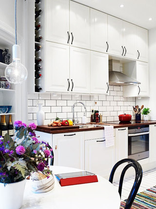 现代简约风格大气白色厨房橱柜定制