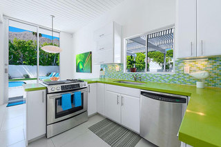 简约风格舒适绿色厨房橱柜设计图纸