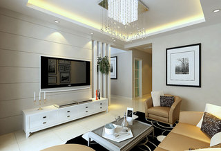 简约风格简洁黑白客厅沙发效果图