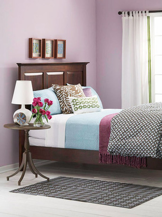 欧式风格紫色卧室收纳用品图片