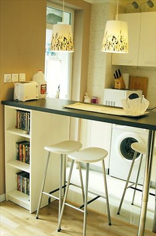 宜家风格小清新黄色厨房橱柜设计图纸