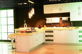 宜家风格小清新绿色厨房橱柜设计图纸